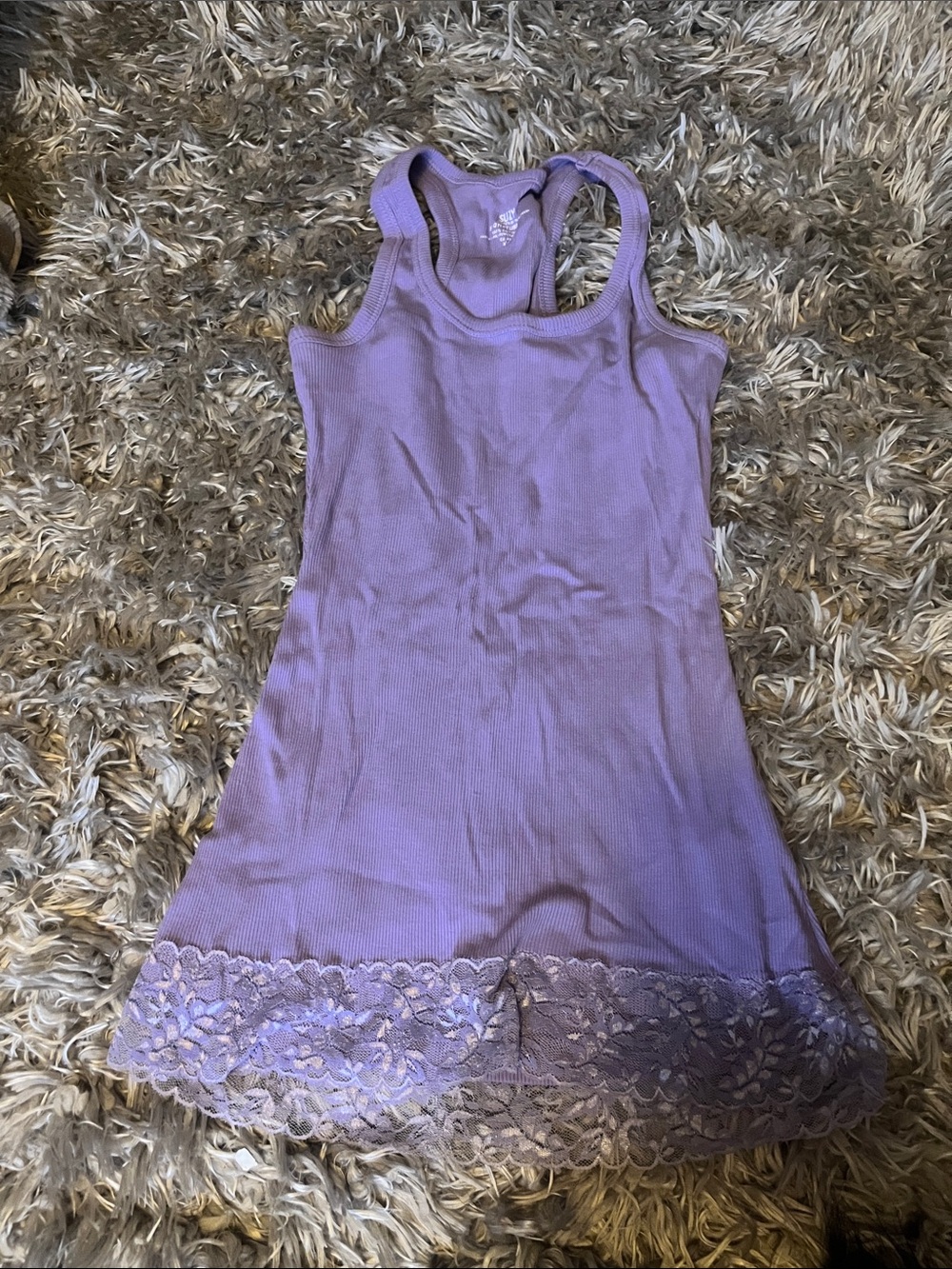 Suzy purple tank top
